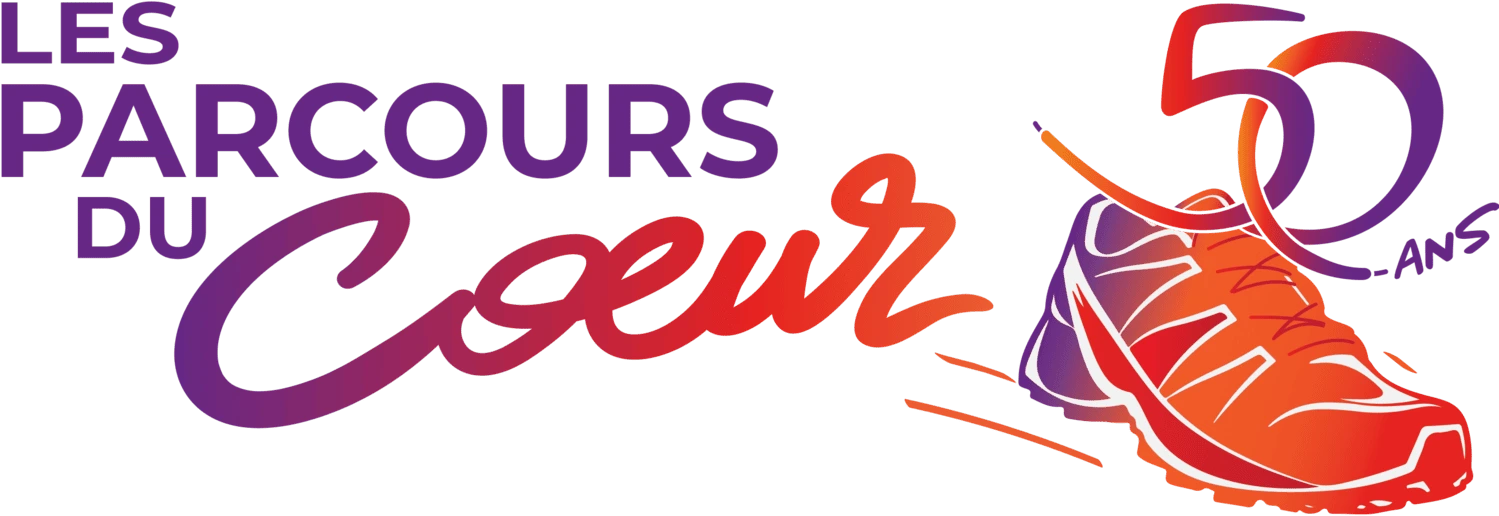 logo 50 ans des parcours du coeur